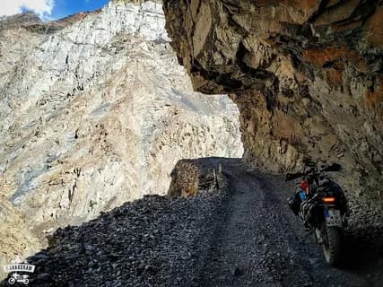 Mountain biking along the Karakoram Highway in Hunza