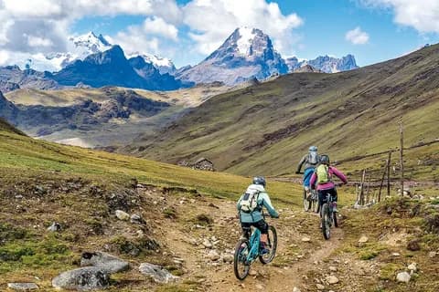 A mountain bike tour crossing the high-altitude Deosai plateau