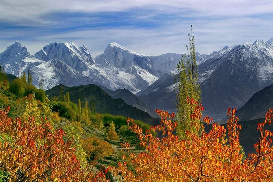 Autumn colours in a Gilgit-Baltistan valley