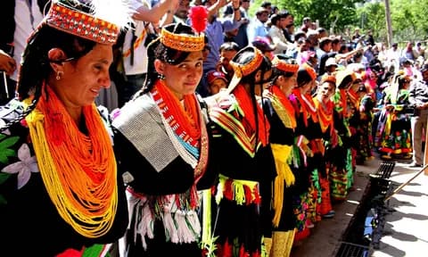 Kalash people at a festival