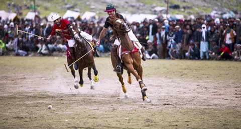 A polo match in northern Pakistan